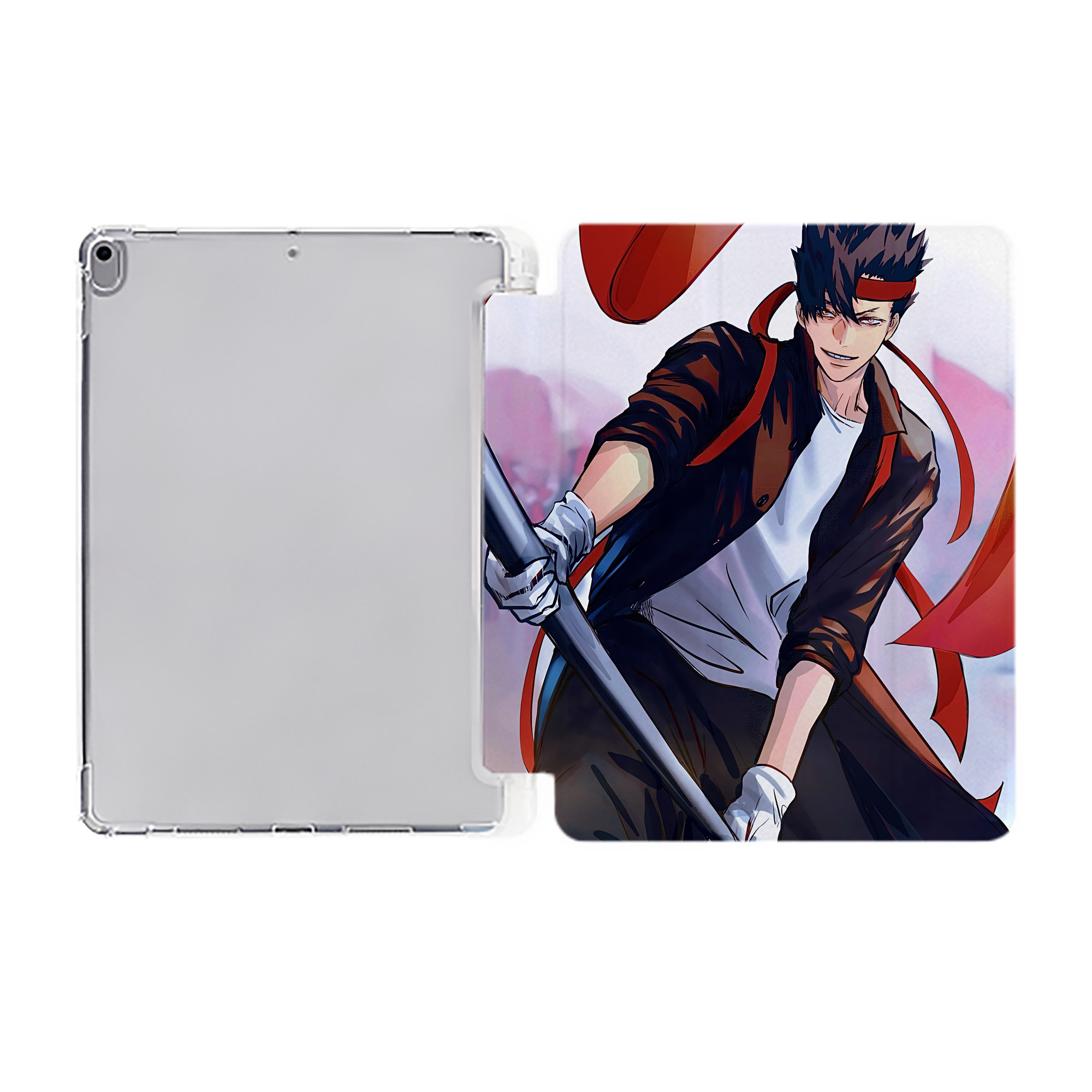 （画像用） ハイキュー!! Haikyu!! IPad ケース ペン収納付き 三つ折りスタンド PUレザー×シリコン 対応機種9.5/10.5/10.9インチ